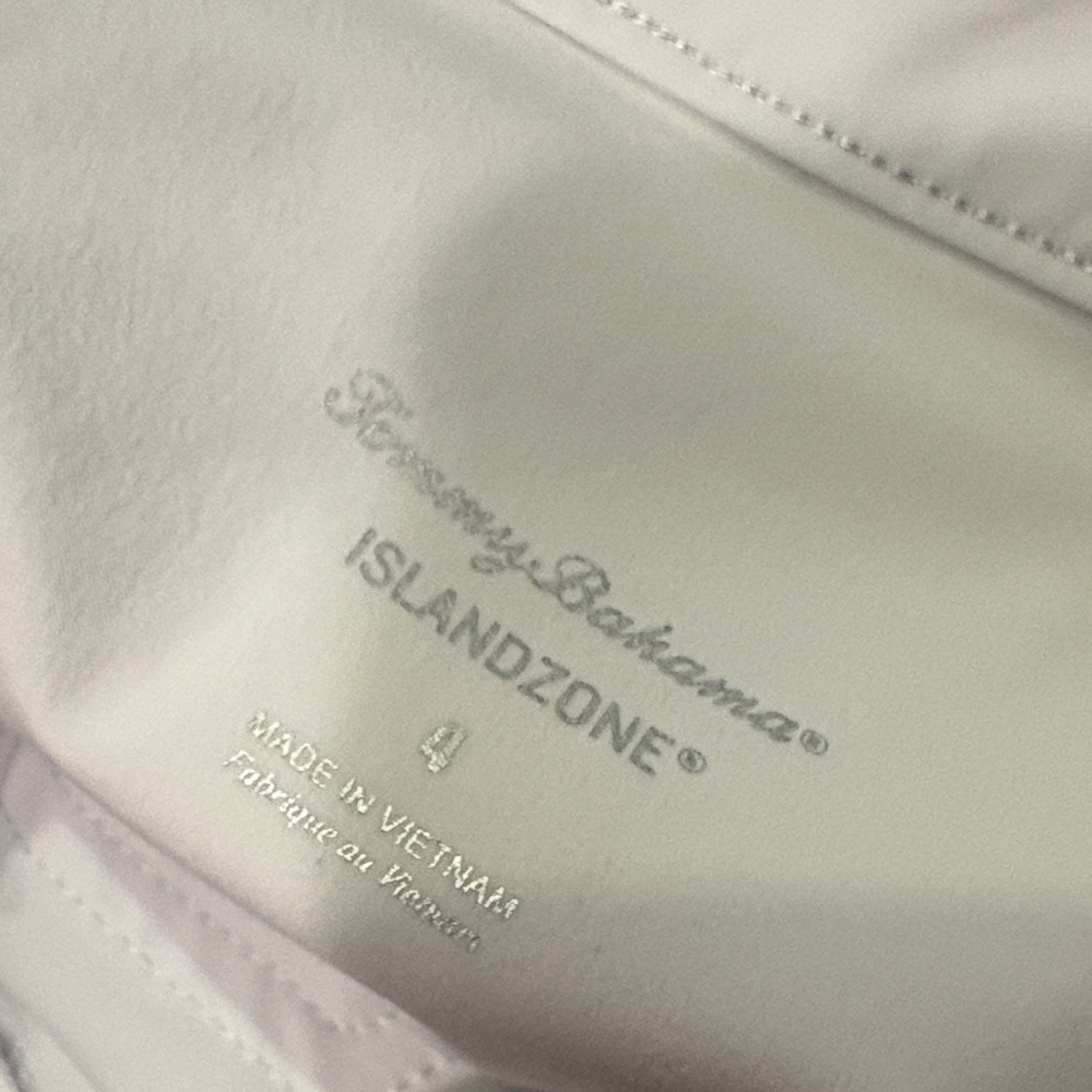 Tommy Bahama White Relaxed Fit Pants Kira cay city pant size 4 - Picture 2 of 4